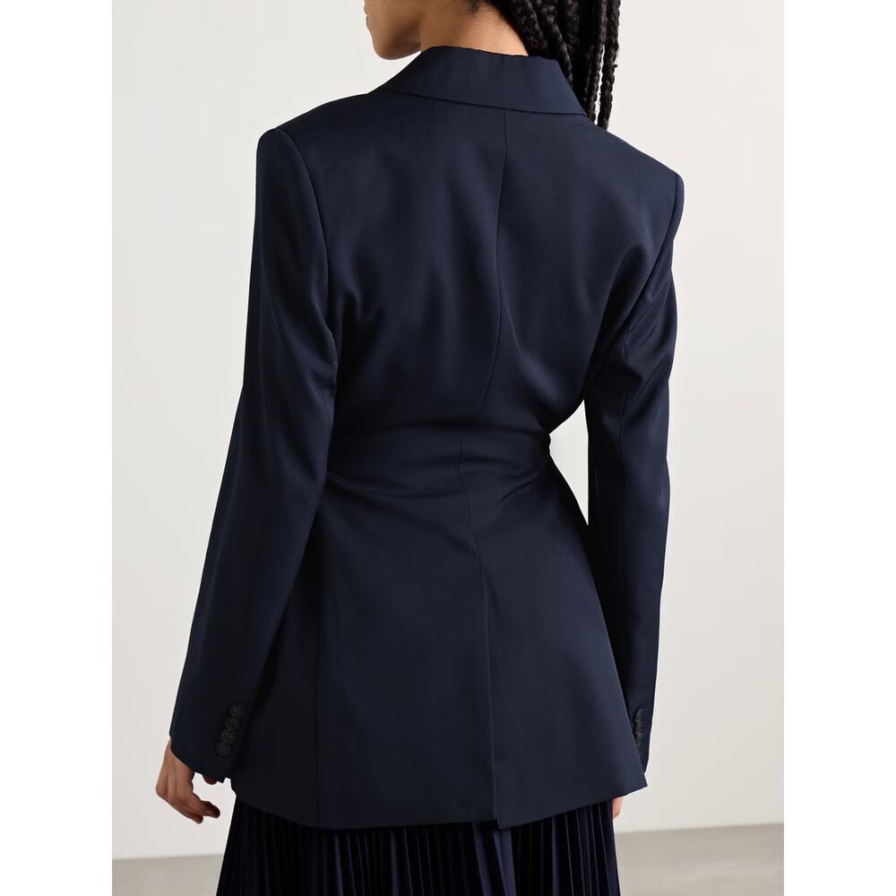 ERDEM Flower Double-Breasted Belted Wool Blazer - Picture 3 of 10